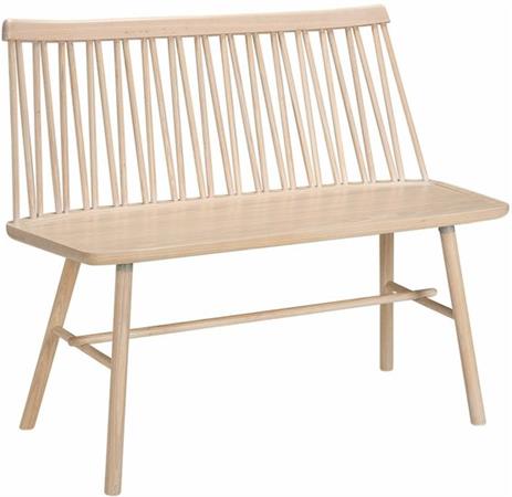 Banc en frêne blond ZigZag - Hans K
