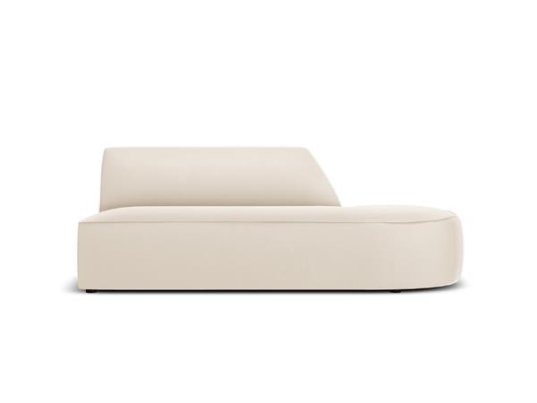 Canapé Modulable Droit 2 places en Velours Beige