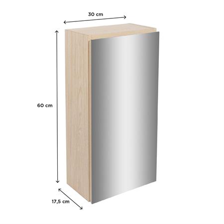 Armoire de toilette décor chêne L30xH60cm