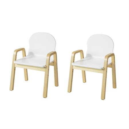 Lot de 2 chaises enfant avec accoudoirs et dossier