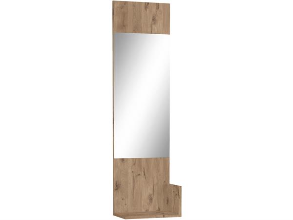 Miroir avec cadre en effet bois