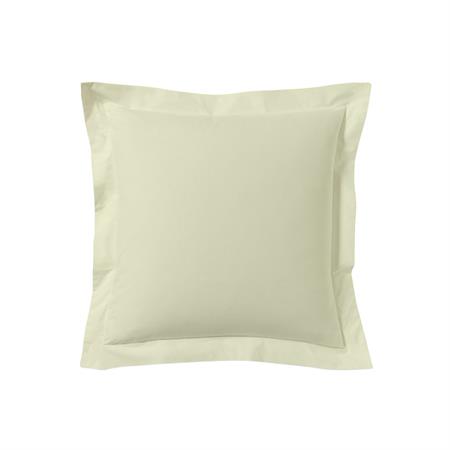 Taie d'oreiller unie en coton lin 63x63