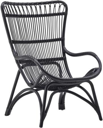 Fauteuil en rotin noir Monet - Sika Design