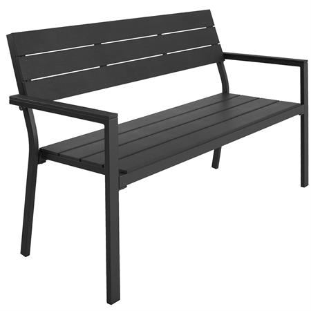 Banc de jardin gris foncé
