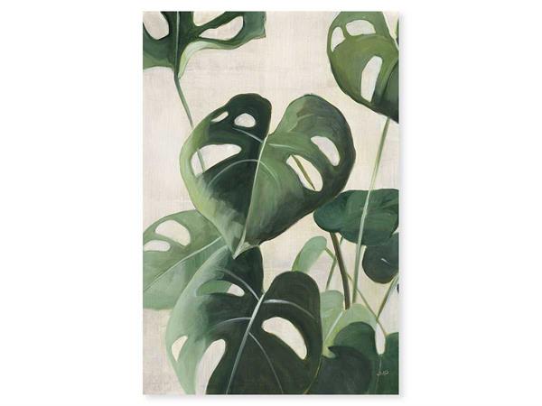 Tableau aquarelle tropicale imprimé sur toile 80x120 cm
