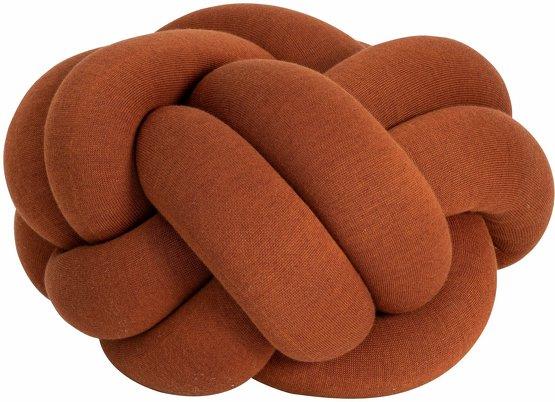 Pouf M en acrylique et laine ocre  Knot - Design House Stockholm