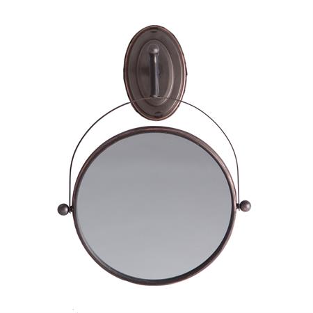 Miroir en fer argent 35x12x50 cm