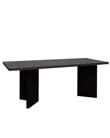 Table de salle à manger en bois de sapin noir 180x75cm