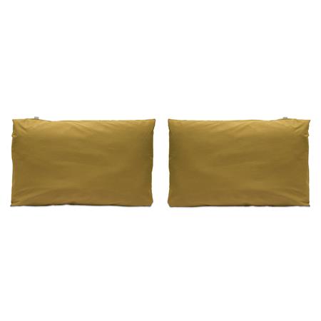 2 Taies d'oreiller en coton 50x75  cm jaune