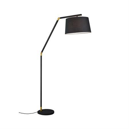 Lampadaire design en métal noir