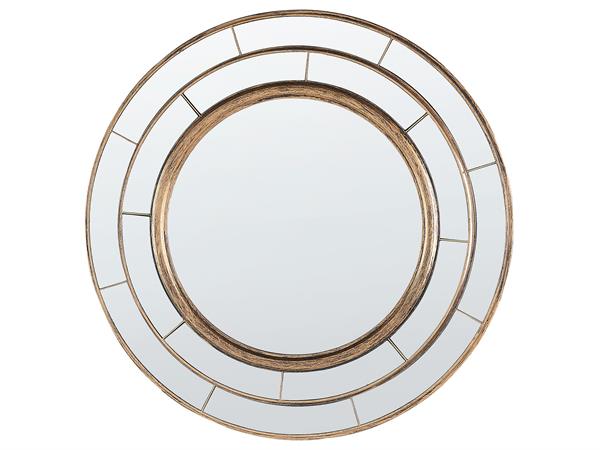 Miroir en matériaux synthétiques doré 40x40