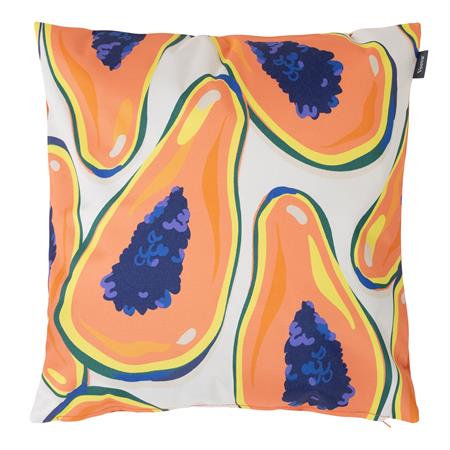 Coussin extérieur papaye 43x43
