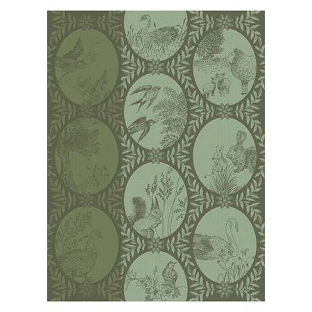 Torchon en coton herbe 60 x 80