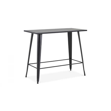 Table haute rectangulaire de style industriel New-York