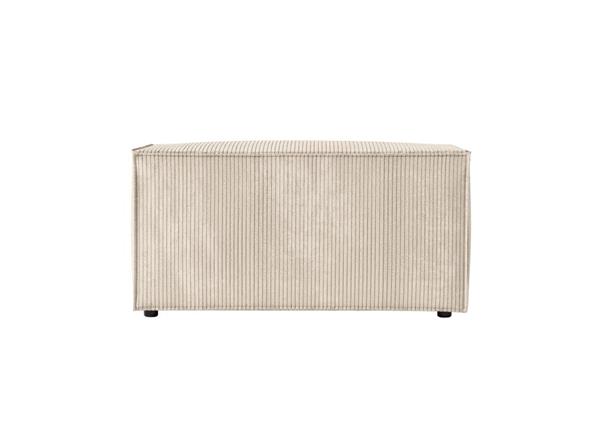 Pouf en velours côtelé - Beige