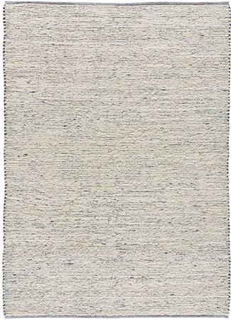 Tapis descente de lit semi-uni blanc/rouille 60x110 cm