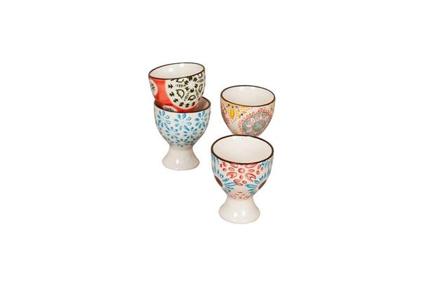 Lot De 4 Coquetiers Design Sablier 1970 – Orfèvrerie Prestige – Métal Argenté