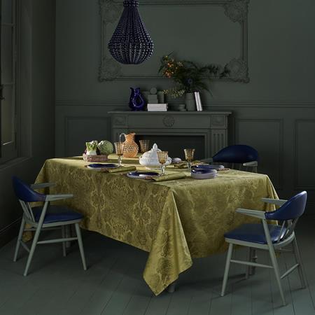 Nappe carrée  pur coton or 89x89 cm