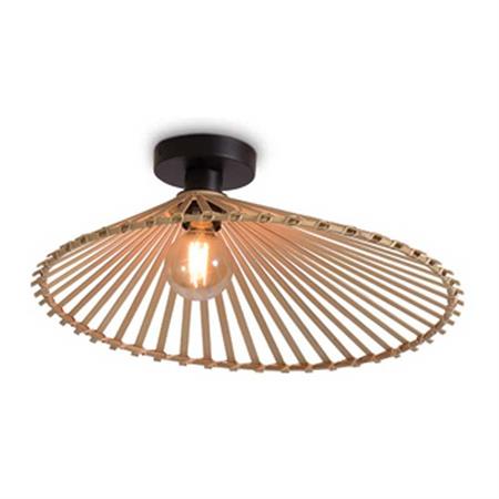 Plafonnier en bambou asymétrique D50