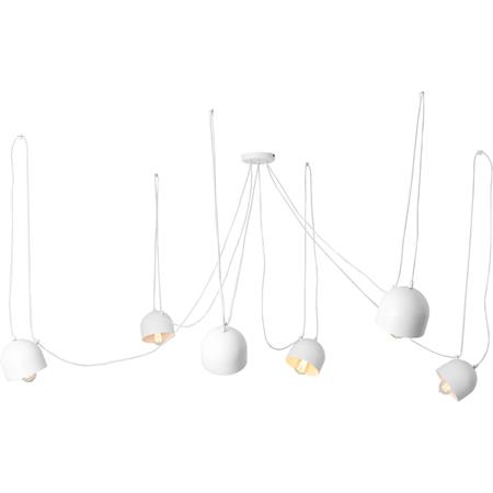Suspension Acier Blanc 15x15x15 cm