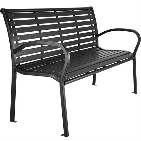 Banc de jardin noir
