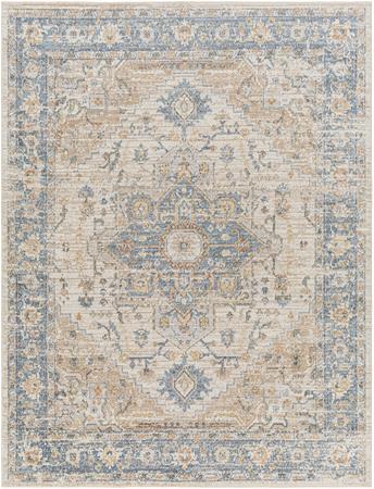 Tapis Vintage Lavable en Machine Marron/Bleu 200x275