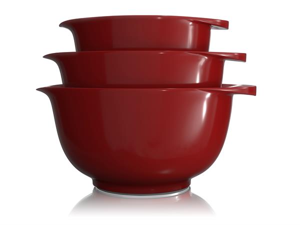Bol à mixer en plastique rouge