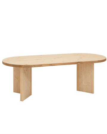 Table à manger en bois de sapin marron 160x75cm