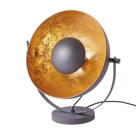 Lampe en métal noir et doré