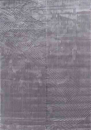 Tapis à poils ras  à motif géométrique - Gris - 160x230 cm