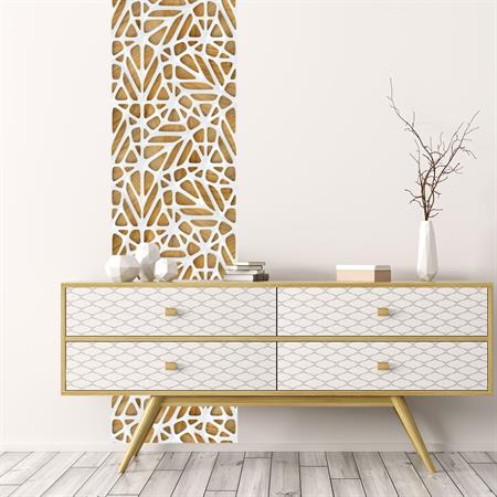 Sticker effet papier peint bois design 60x60cm