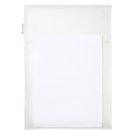 Matelas à langer lavable coton blanc cassé 70x50 cm