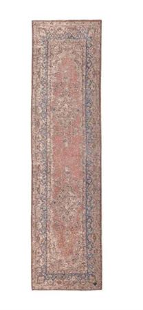 Tapis d'orient vintage tissé plat Bois de rose 060x230 cm