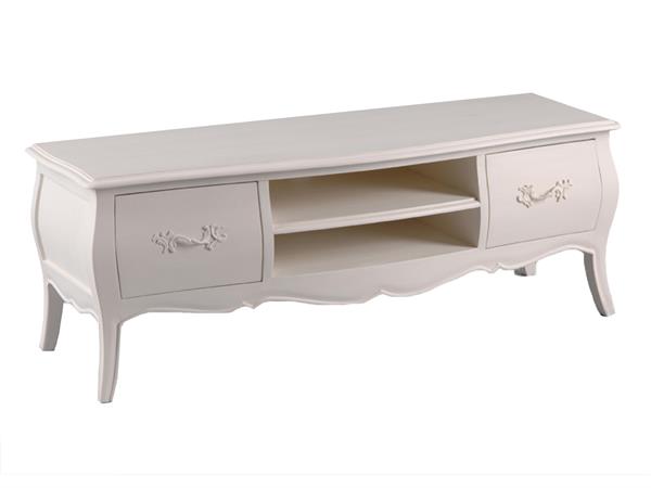 Meuble tv blanc cassé en bois