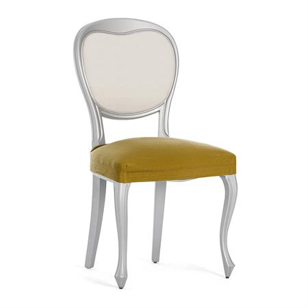 Pack 2 housses de chaise extensible moutarde 40  50 cm