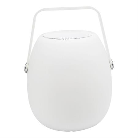 Lampe enceinte bluetooth sans fil Polyéthylène Blanc 10W