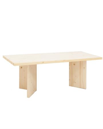 Table de salle à manger en bois de sapin naturel 180x75cm