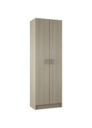 Armoire polyvalente à 2 portes effet bois beige 59x37 cm
