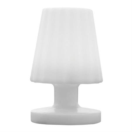 Mini lampe à poser sans fil LED Polyéthylène Blanc H22CM