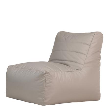 Pouf fauteuil de jardin modulaire d'extérieur beige galet