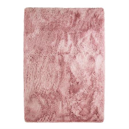 Tapis lavable à base fine et souple extra doux rose 225x340