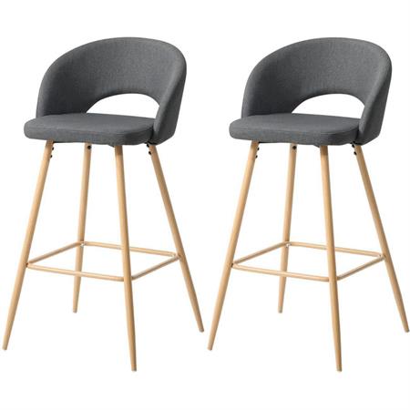 Tabouret de bar scandinave en tissu 