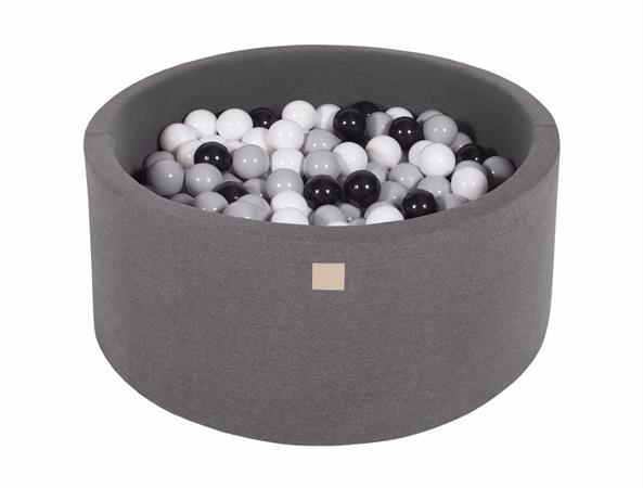 Gris Foncé Piscine à Balles Blanc/Gris/Noir H40