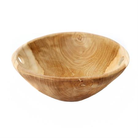 Bol en bois de teck naturel