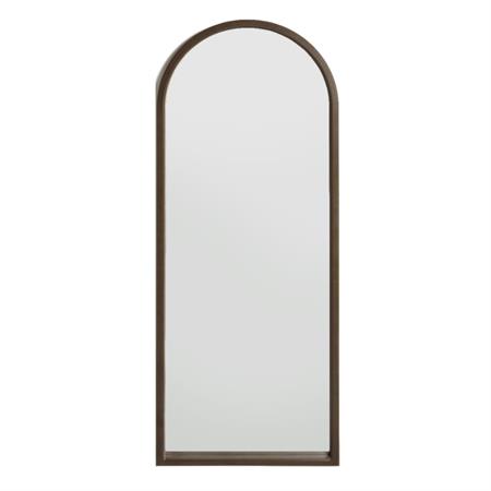 Miroir sur pied en forme d’arc couleur marron