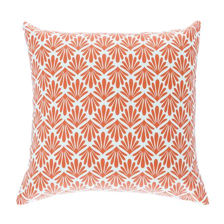 Housse de coussin d'extérieur coton terracotta 50x50