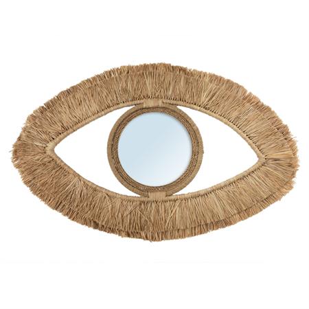 Miroir en raphia 40x70