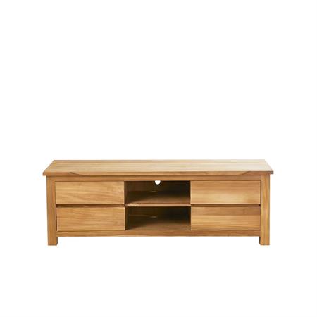 Meuble TV en teck massif 150 cm
