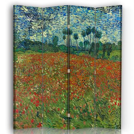 Paravent Le Champ des Coquelicots - Van Gogh 145x180cm 