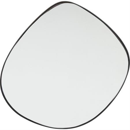 Miroir ovoïde en acier 71x71